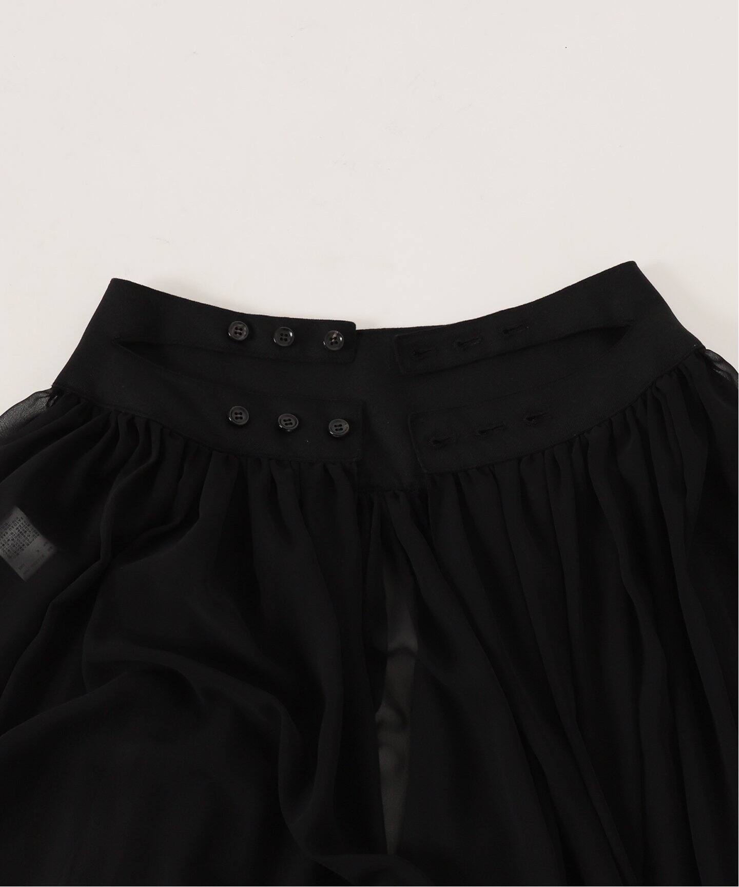 SATORU SASAKI / サトル ササキ】シアーラップスカート（ロング  