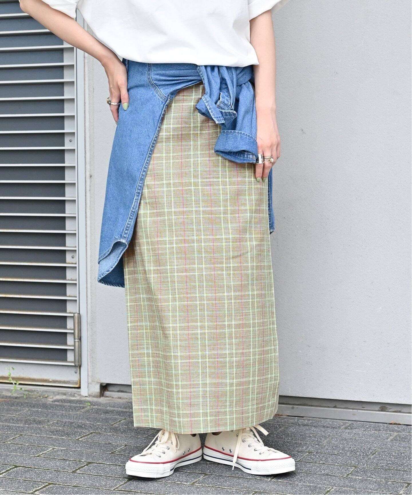 cheer hibi 札幌　リネンガーゼベスト　新品未使用 セール】 リネンハイウエストマキシスカート （スカート）｜ROPE