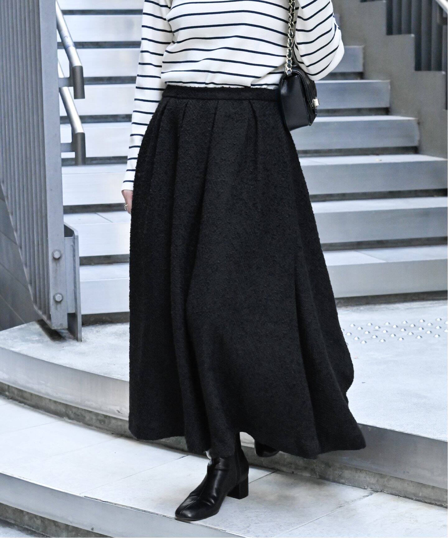 ツイードタックスカート（ロング・マキシ丈スカート）｜B.C STOCK  