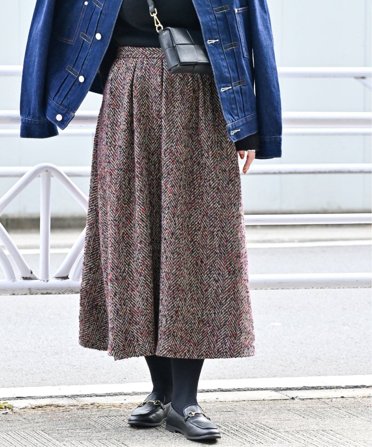 ツイードタックスカート（ロング・マキシ丈スカート）｜B.C STOCK  