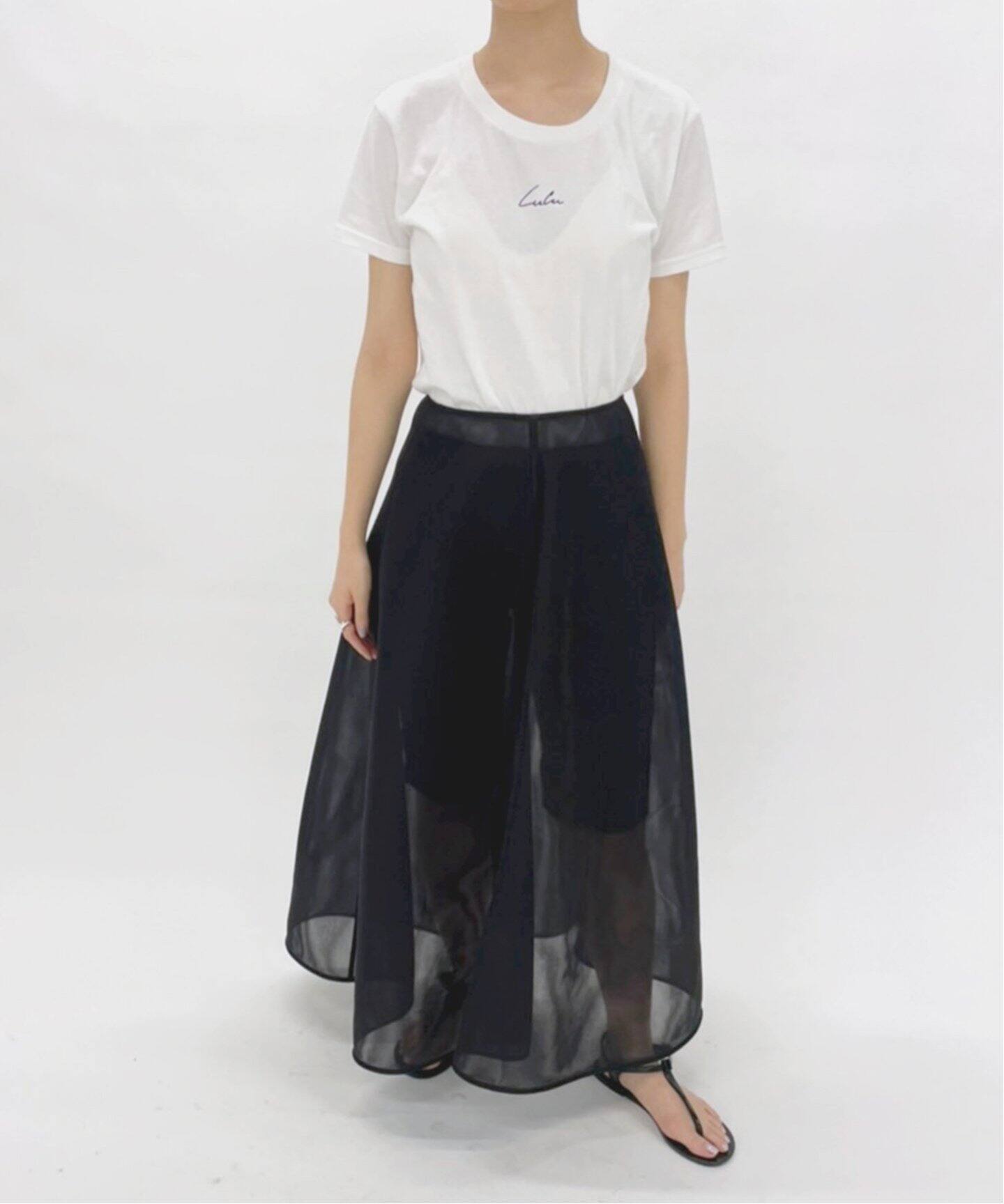 EDIT.FOR LULU ダブルラッセルフレアースカート