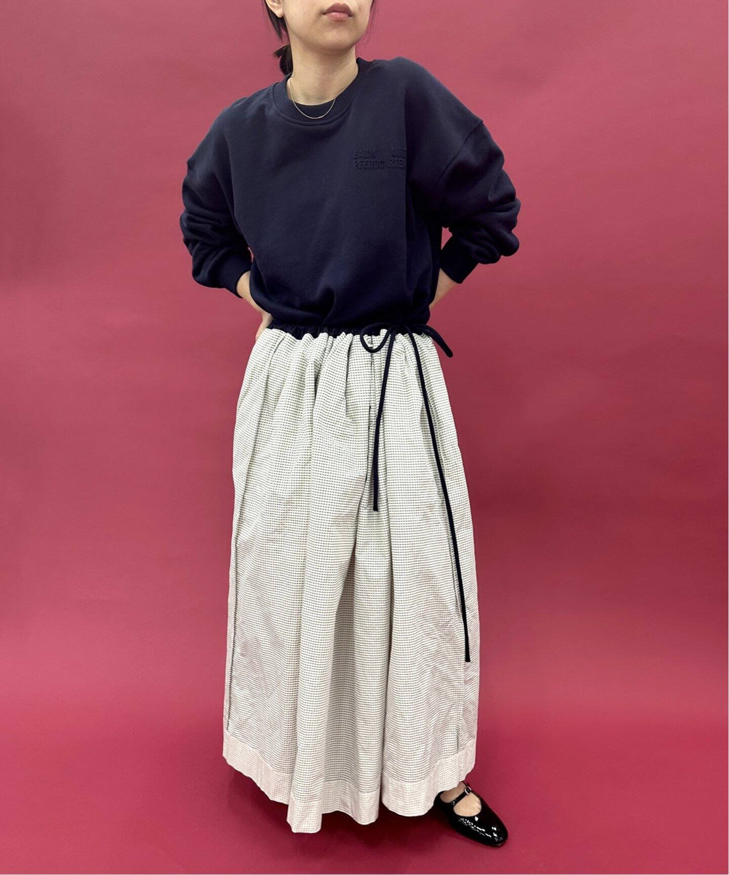 LULU vintage ドビータフタスカート（ロング・マキシ丈スカート 