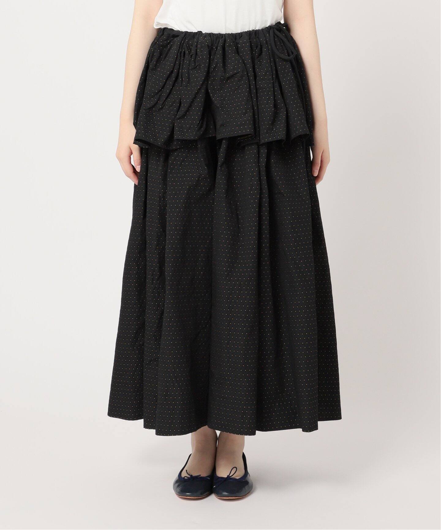 LULU vintage ドビータフタスカート（ロング・マキシ丈スカート 