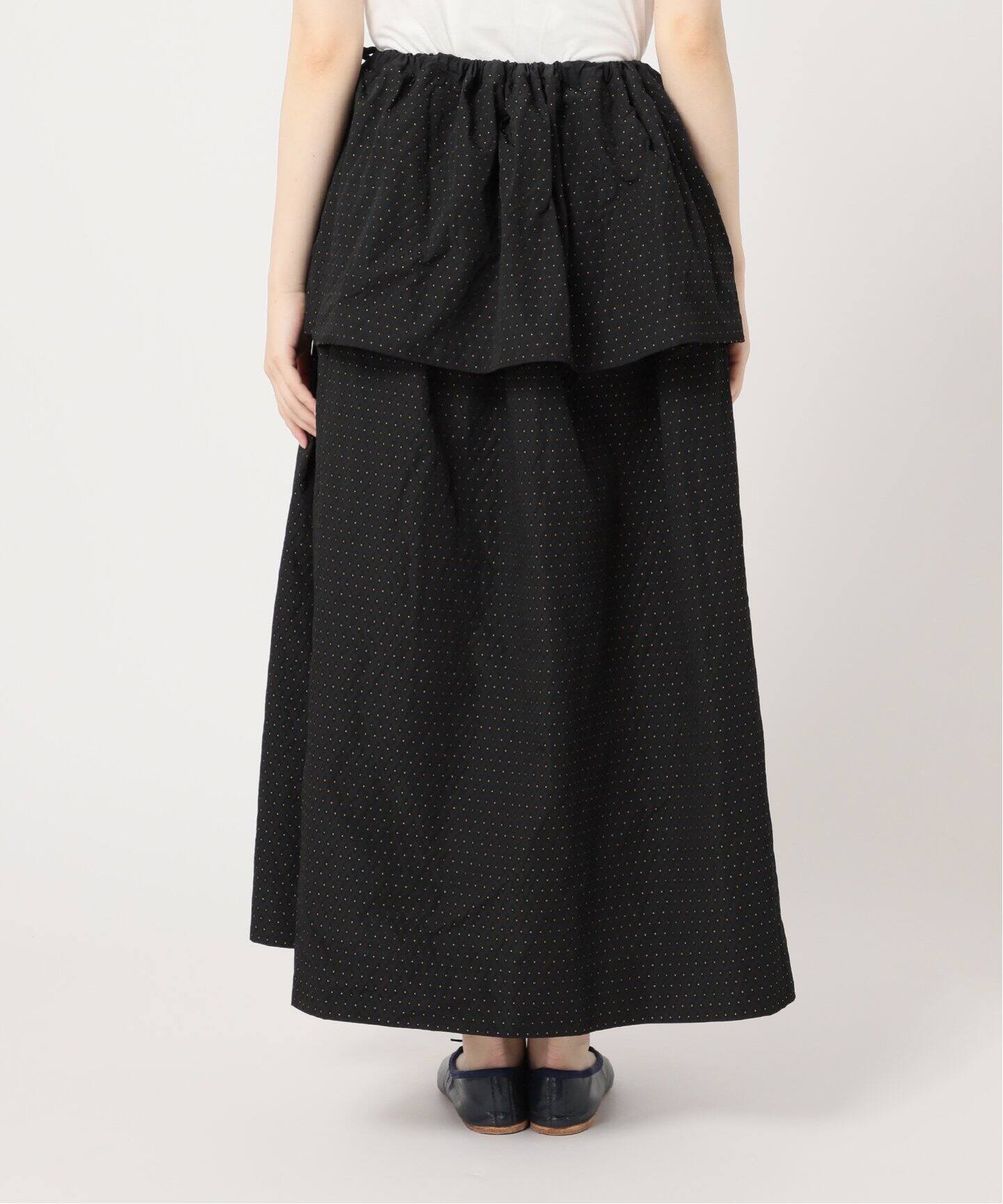 LULU vintage ドビータフタスカート（ロング・マキシ丈スカート  