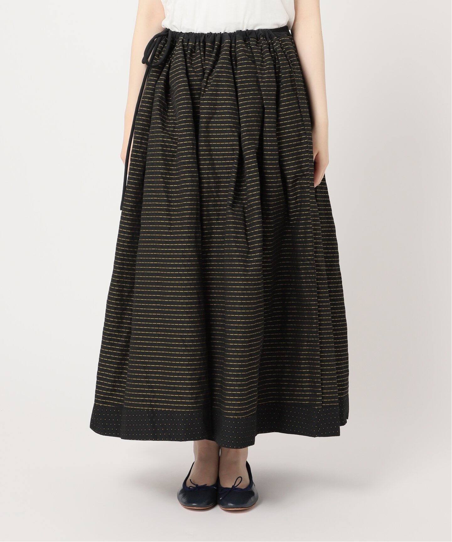 LULU vintage ドビータフタスカート（ロング・マキシ丈スカート 