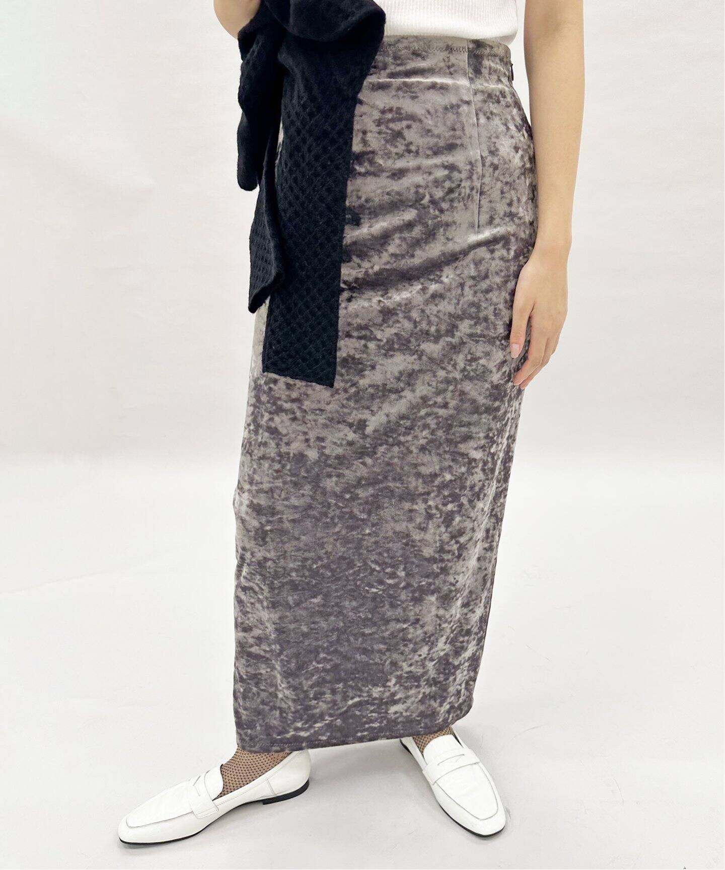 abc ベロア ストレッチタイトスカート（その他スカート）｜EDIT  