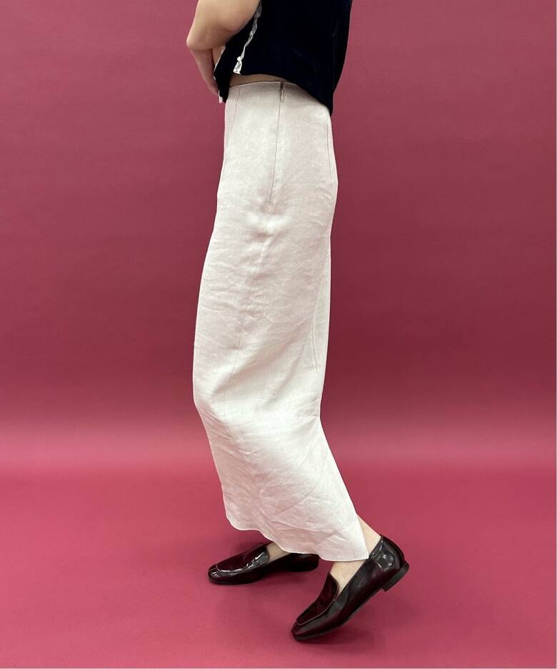 追加》abc バックスリット ストレッチタイトスカート（ロング・マキシ  