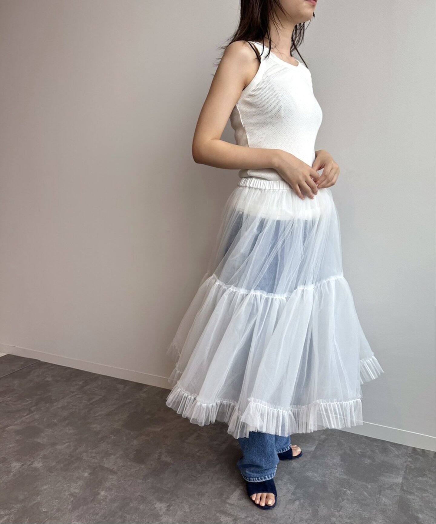 Foundry Mews/ファウンドリー ミューズ】sophie スカート（ひざ丈  