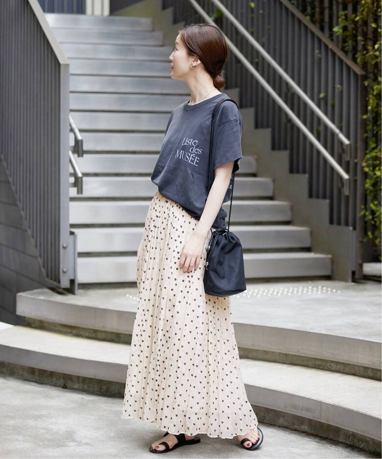 追加》フロッキープリントスカート（ロング・マキシ丈スカート）｜IENA  