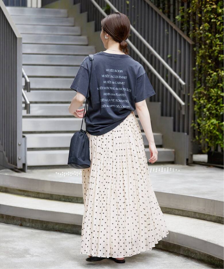 追加》フロッキープリントスカート（ロング・マキシ丈スカート）｜IENA  