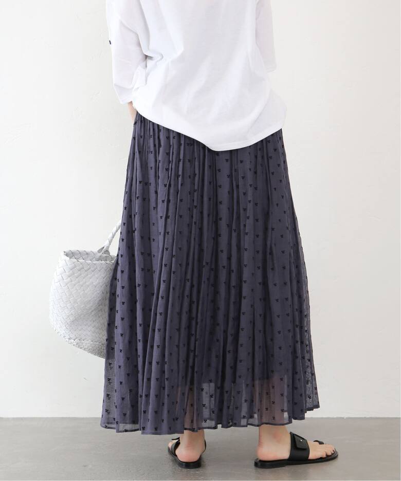 追加》フロッキープリントスカート（ロング・マキシ丈スカート）｜IENA  