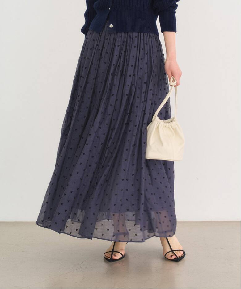 追加》フロッキープリントスカート（ロング・マキシ丈スカート）｜IENA  