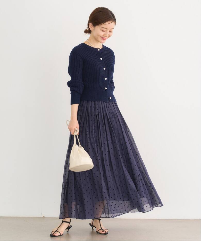 追加》フロッキープリントスカート（ロング・マキシ丈スカート）｜IENA  