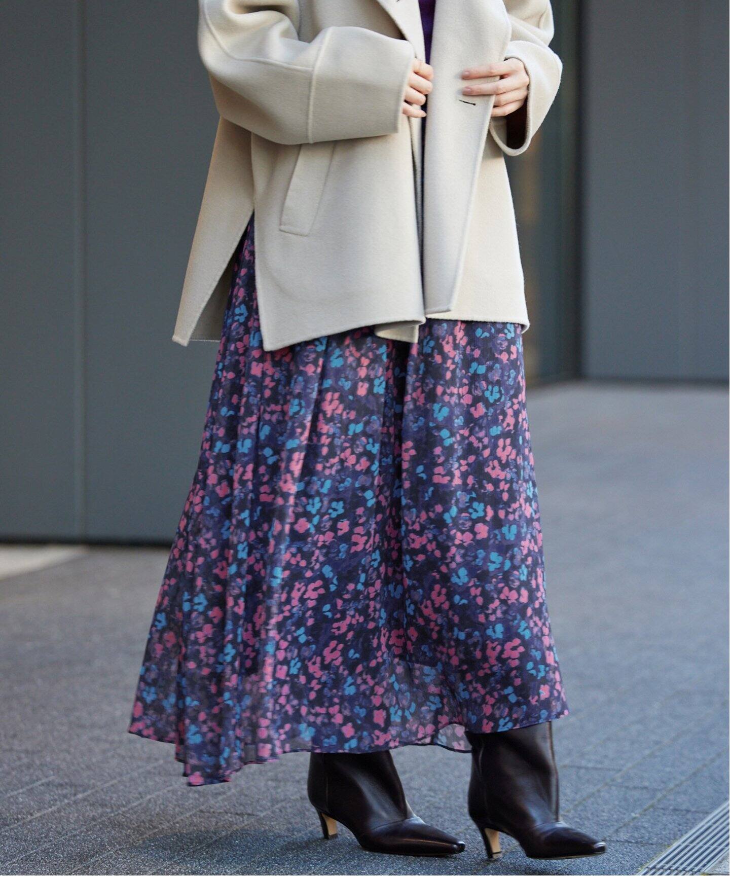 DEVEAUX ランダムヘム プリントスカート（その他スカート）｜IENA  