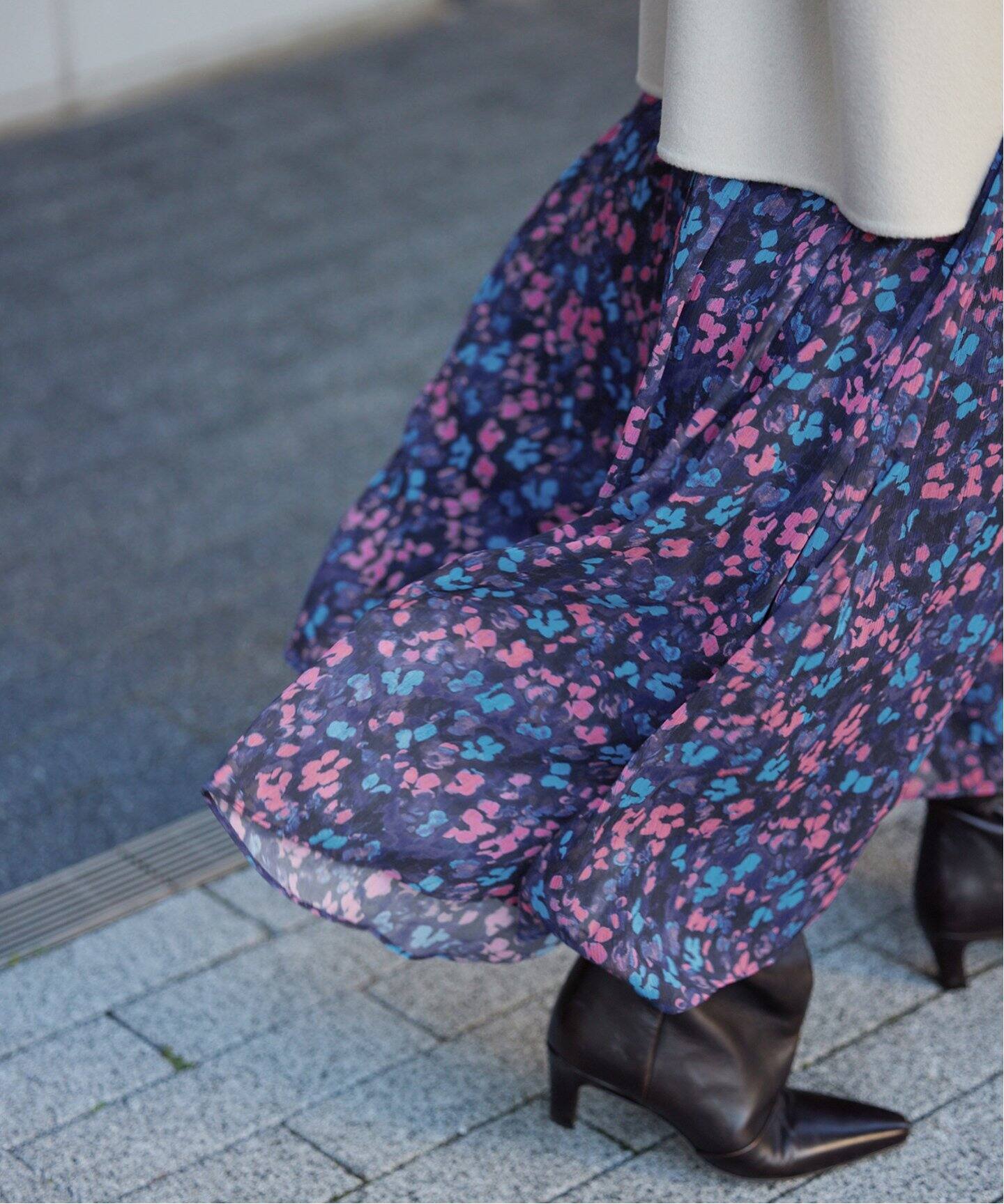 DEVEAUX ランダムヘム プリントスカート（その他スカート）｜IENA  