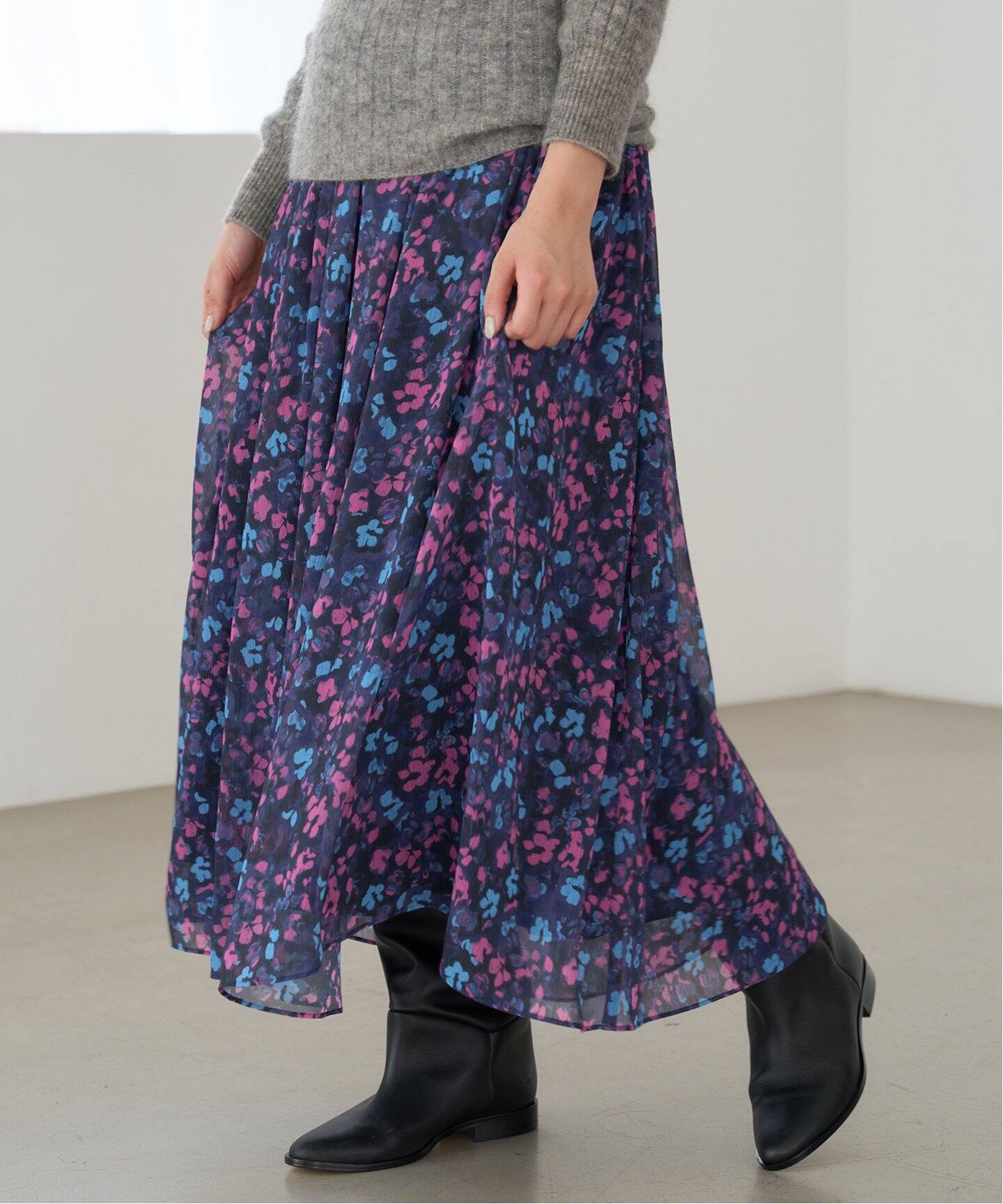 DEVEAUX ランダムヘム プリントスカート（その他スカート）｜IENA  