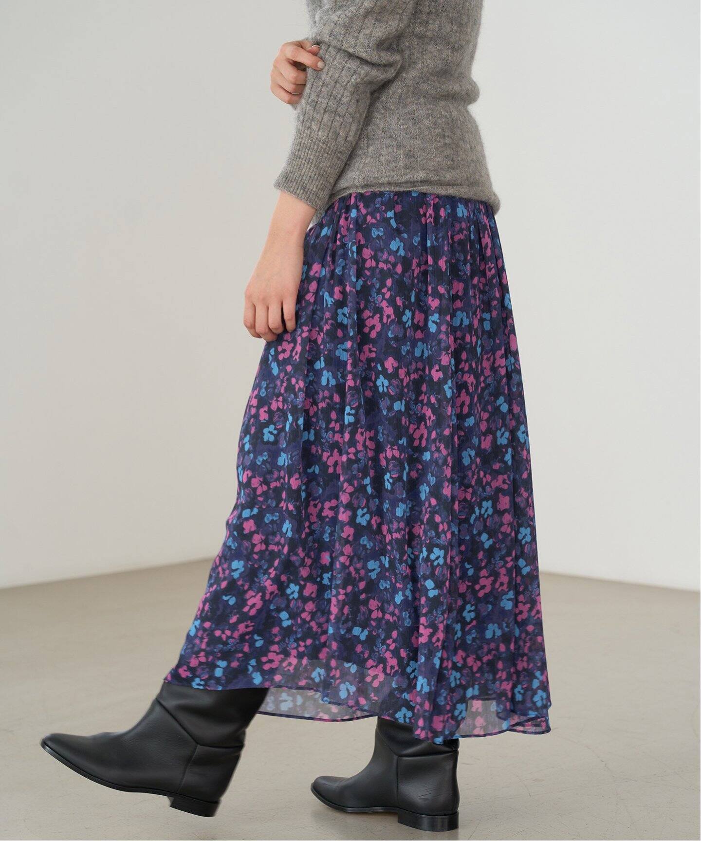 DEVEAUX ランダムヘム プリントスカート（その他スカート）｜IENA  