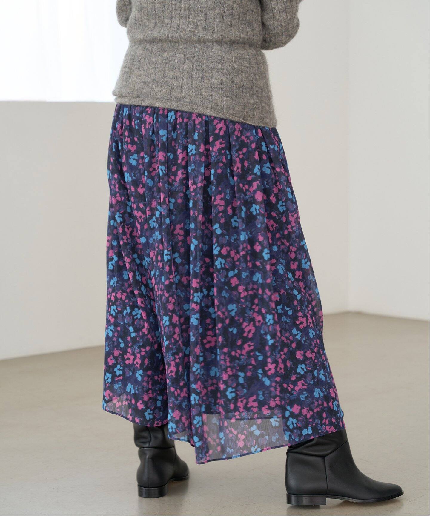 DEVEAUX ランダムヘム プリントスカート（その他スカート）｜IENA  