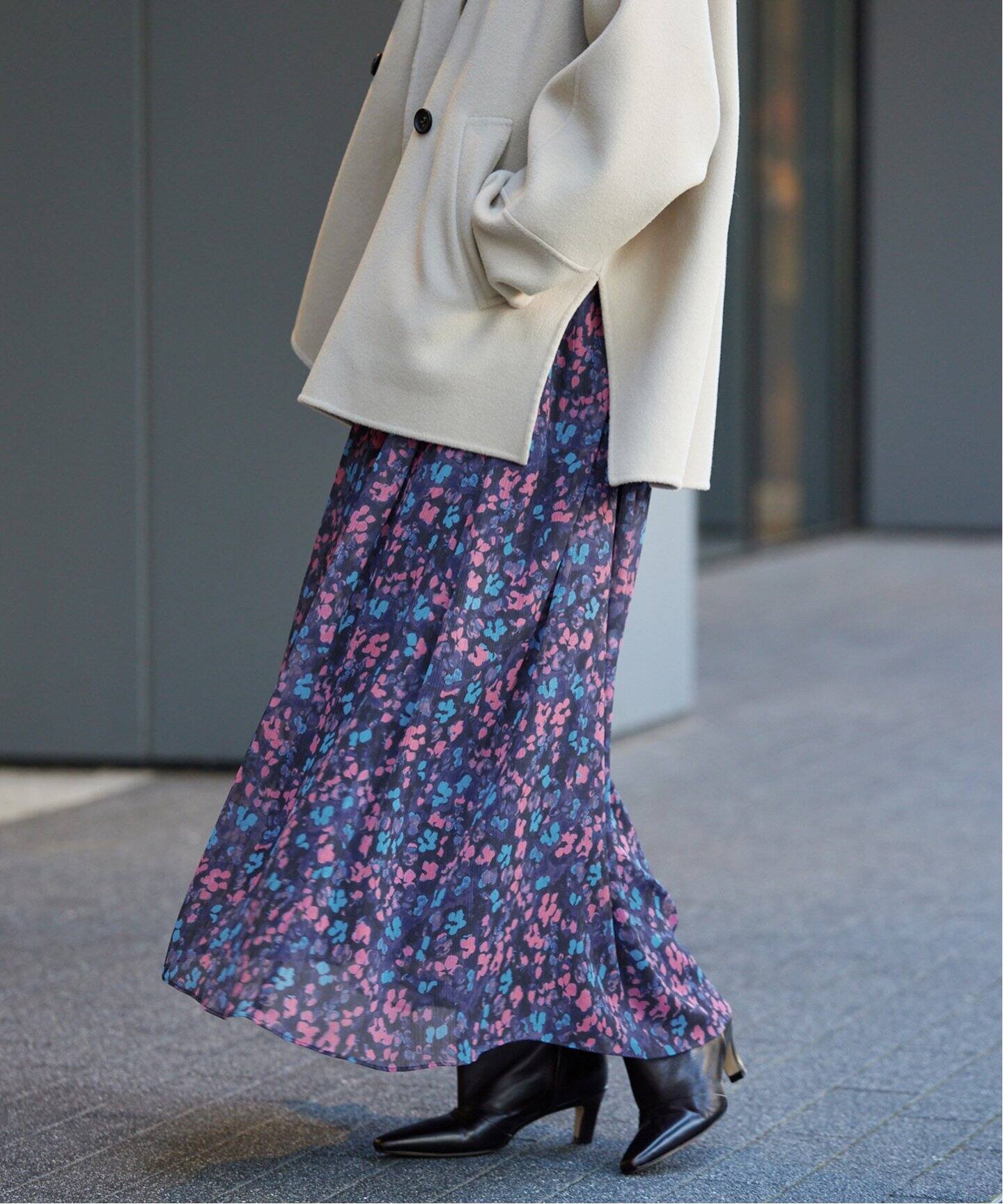 DEVEAUX ランダムヘム プリントスカート（その他スカート）｜IENA  