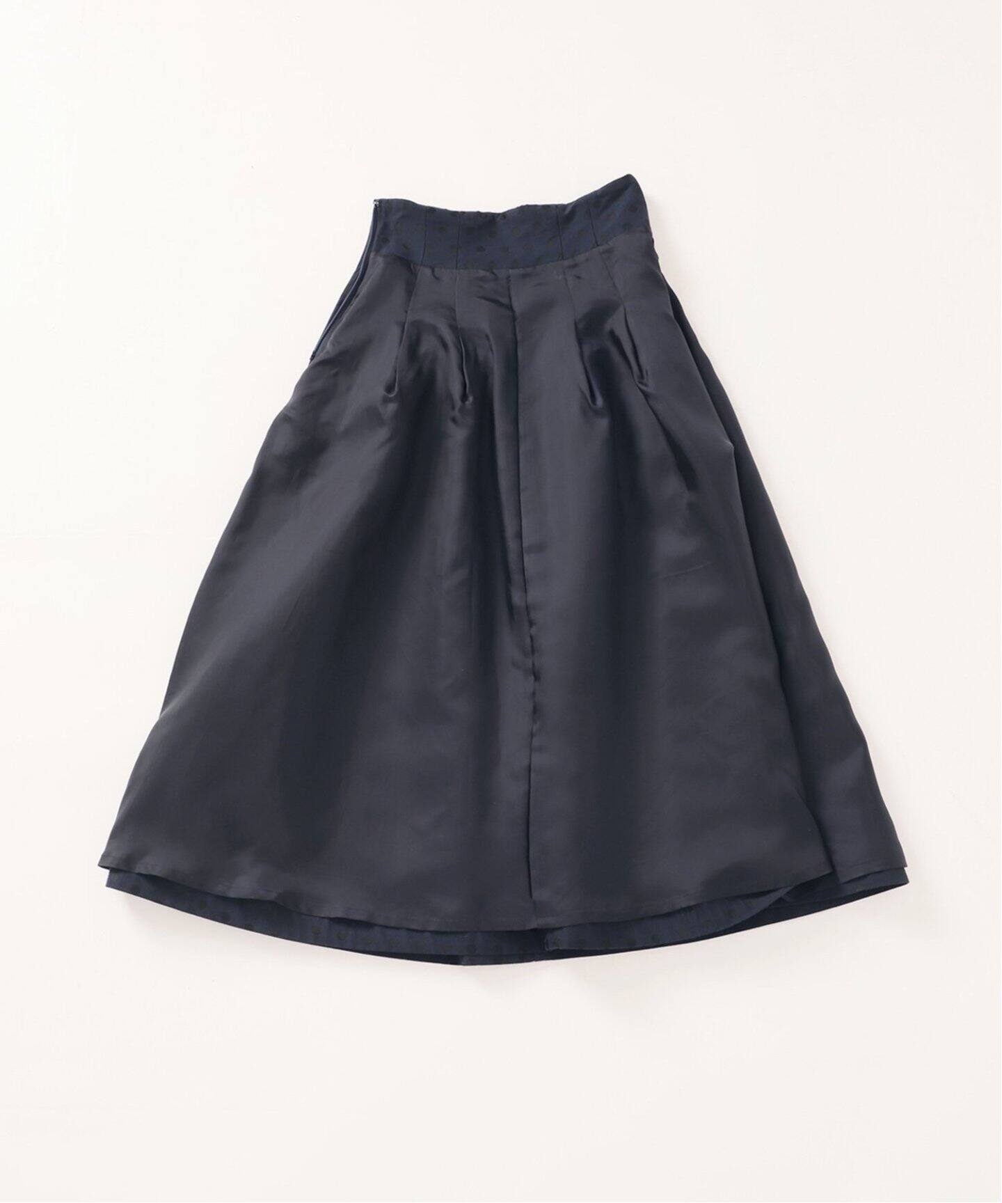 追加2》ドットジャガードタックスカート（ロング・マキシ丈スカート