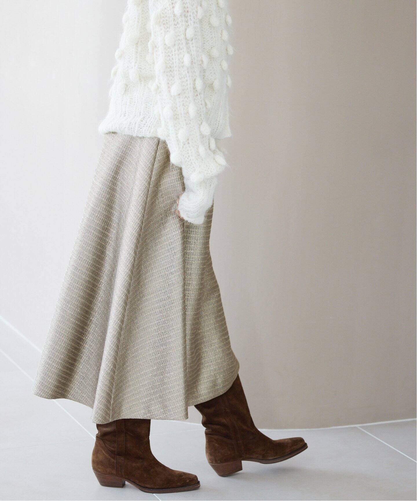ラメツイード フレアスカート（その他スカート）｜IENA（イエナ）の  