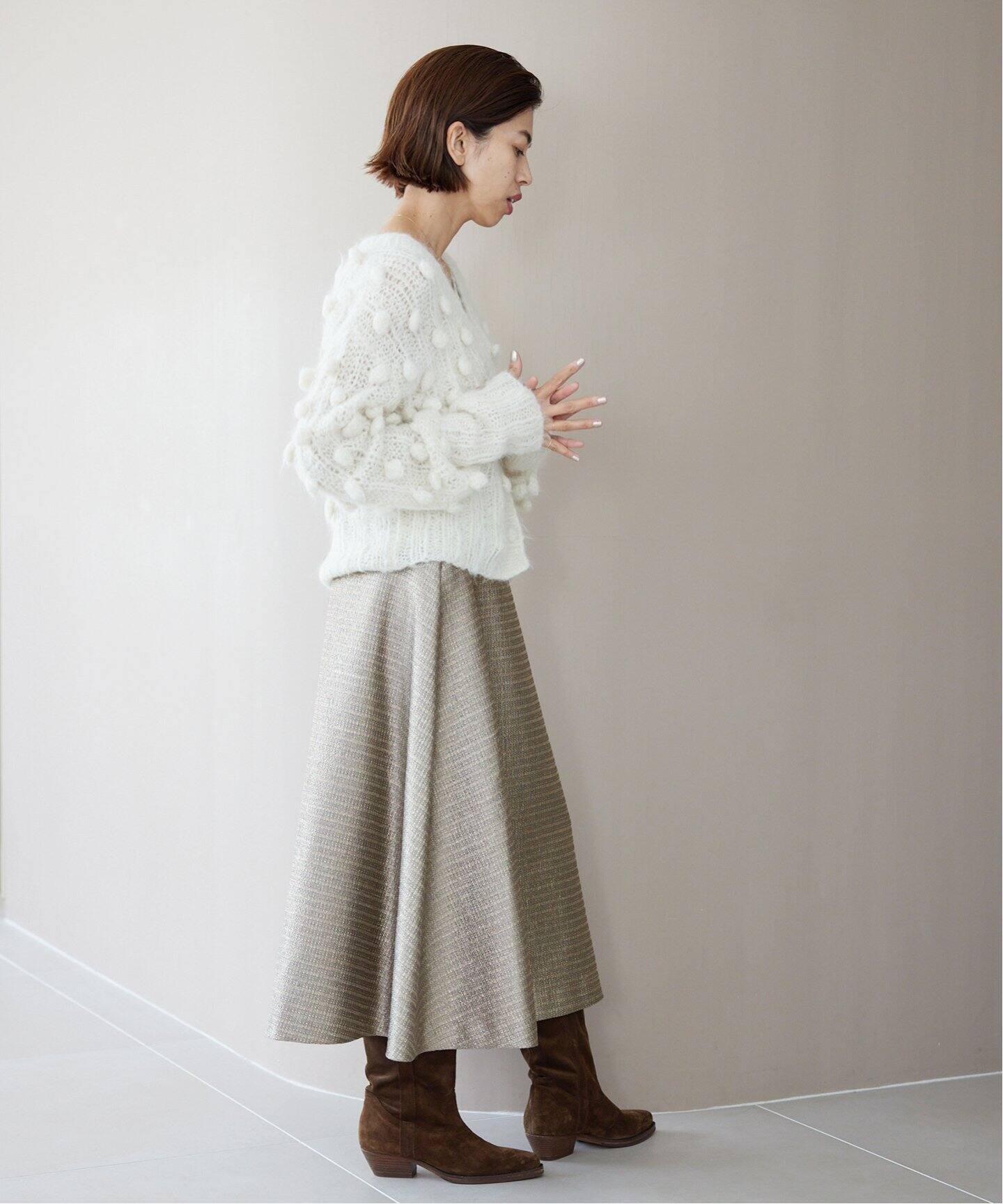 ラメツイード フレアスカート（その他スカート）｜IENA（イエナ）の  