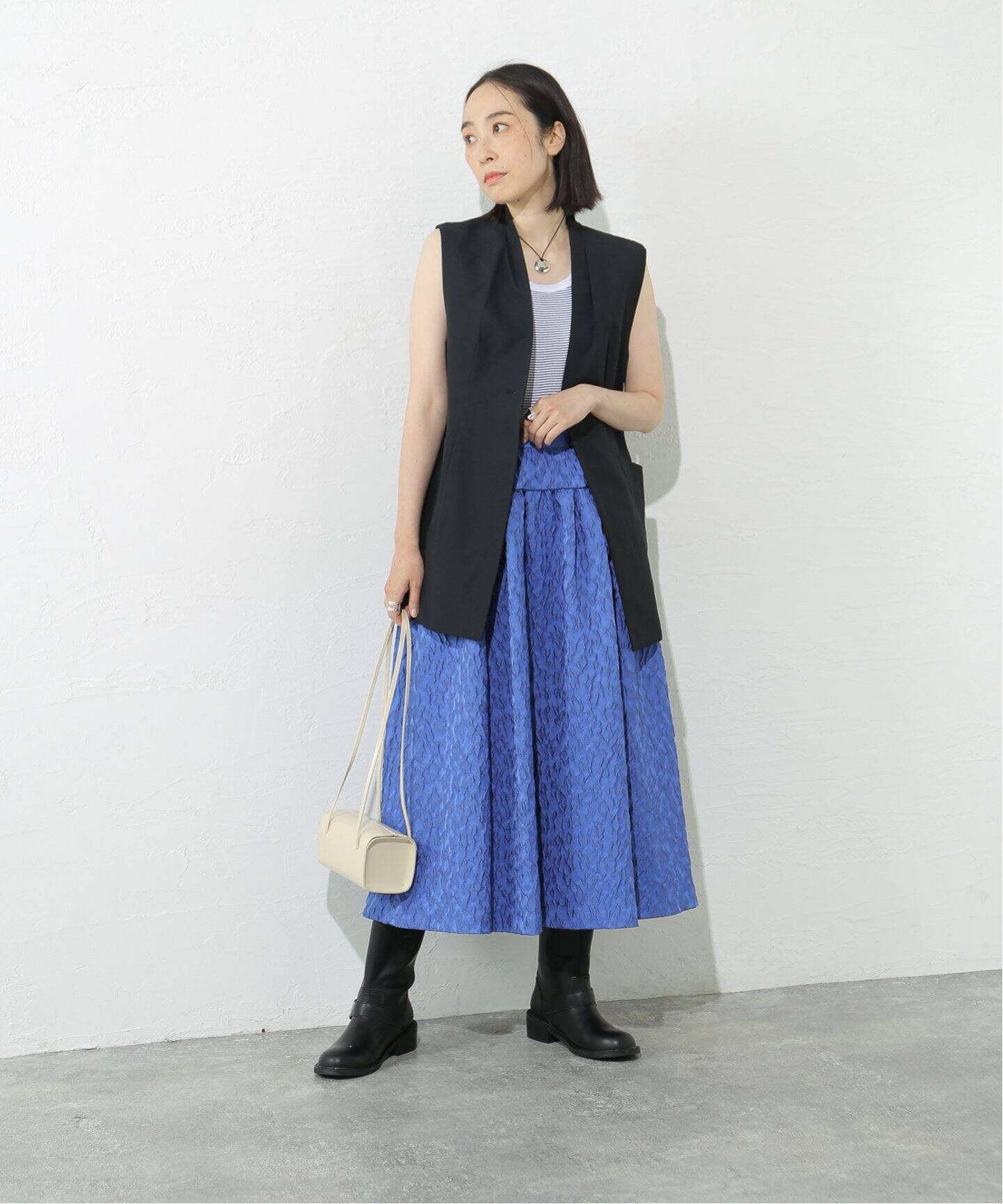 希少】DOLCE & GABBANA 練ら ジャガードスカート ひざ丈 