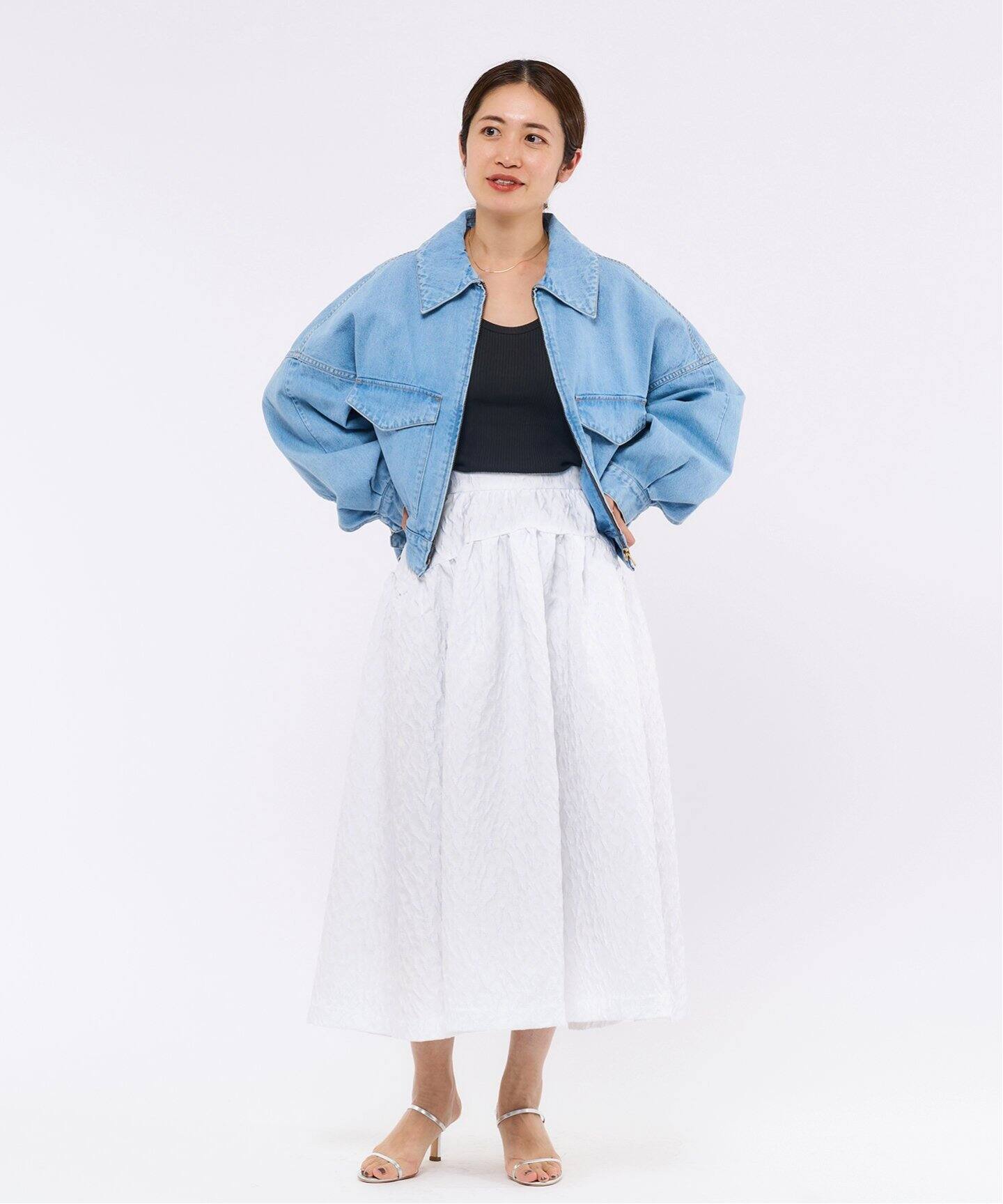 デザインジャガードギャザースカート（その他スカート）｜IENA（イエナ  