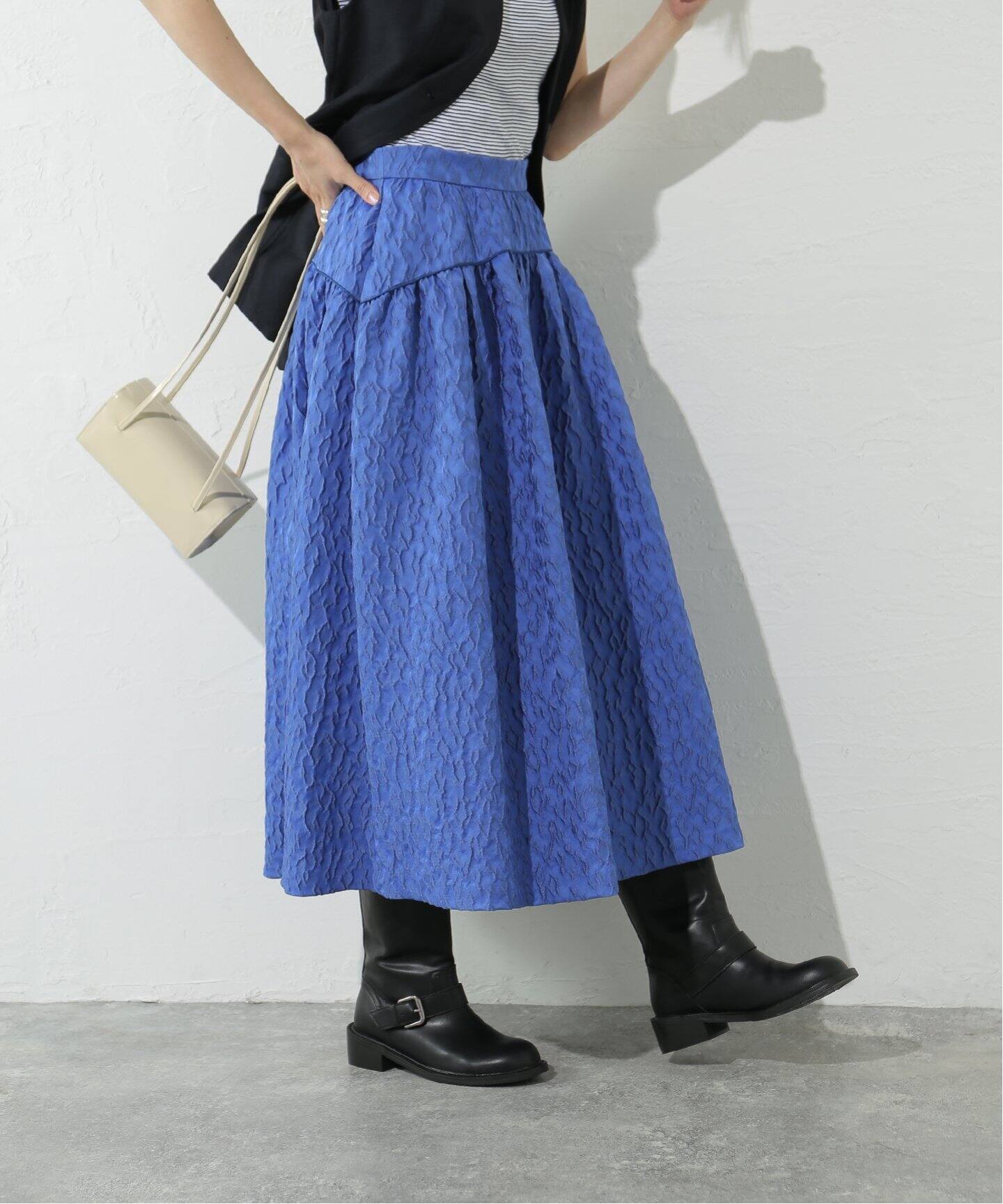 デザインジャガードギャザースカート（その他スカート）｜IENA（イエナ  