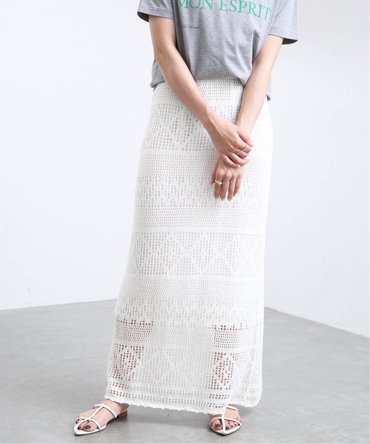 la dantelle ニットスカート（ロング・マキシ丈スカート）｜IENA  