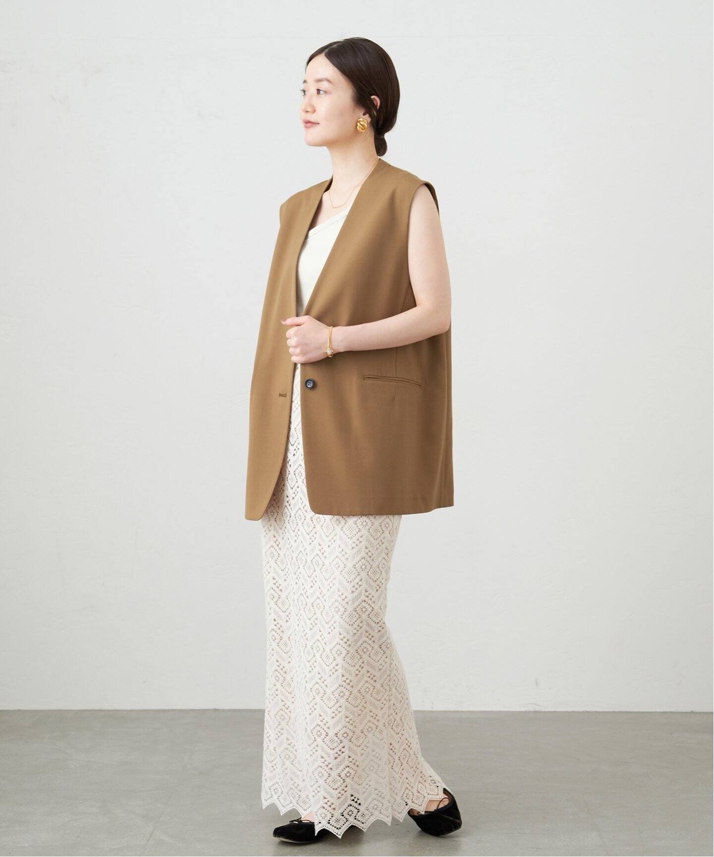 Brocheコットンレーススカート（ロング・マキシ丈スカート）｜IENA  