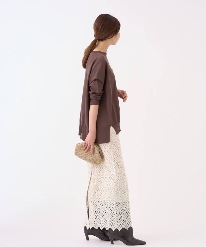 Brocheコットンレーススカート（ロング・マキシ丈スカート）｜IENA  