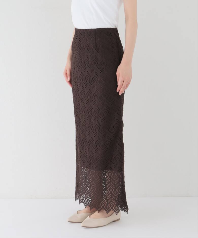 Brocheコットンレーススカート（ロング・マキシ丈スカート）｜IENA  