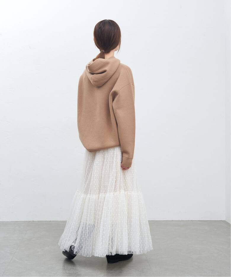 ドットチュールプリーツスカート（ロング・マキシ丈スカート）｜IENA  