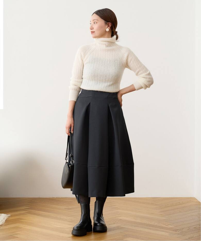 トリプルツイルタックスカート（ロング・マキシ丈スカート）｜IENA  