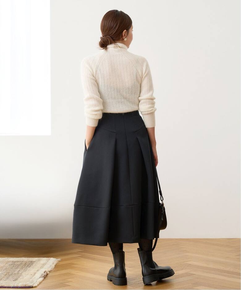 追加》トリプルツイルタックスカート（ロング・マキシ丈スカート  