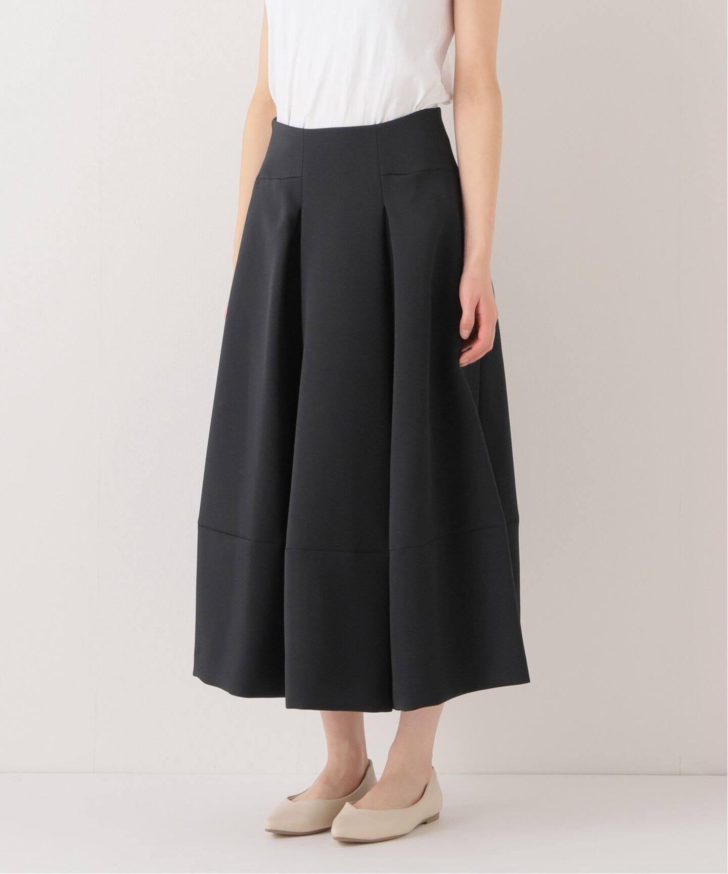 追加》トリプルツイルタックスカート（ロング・マキシ丈スカート  