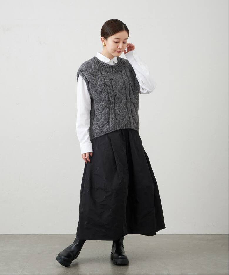 ドットタフタスカート（ロング・マキシ丈スカート）｜IENA（イエナ）の  