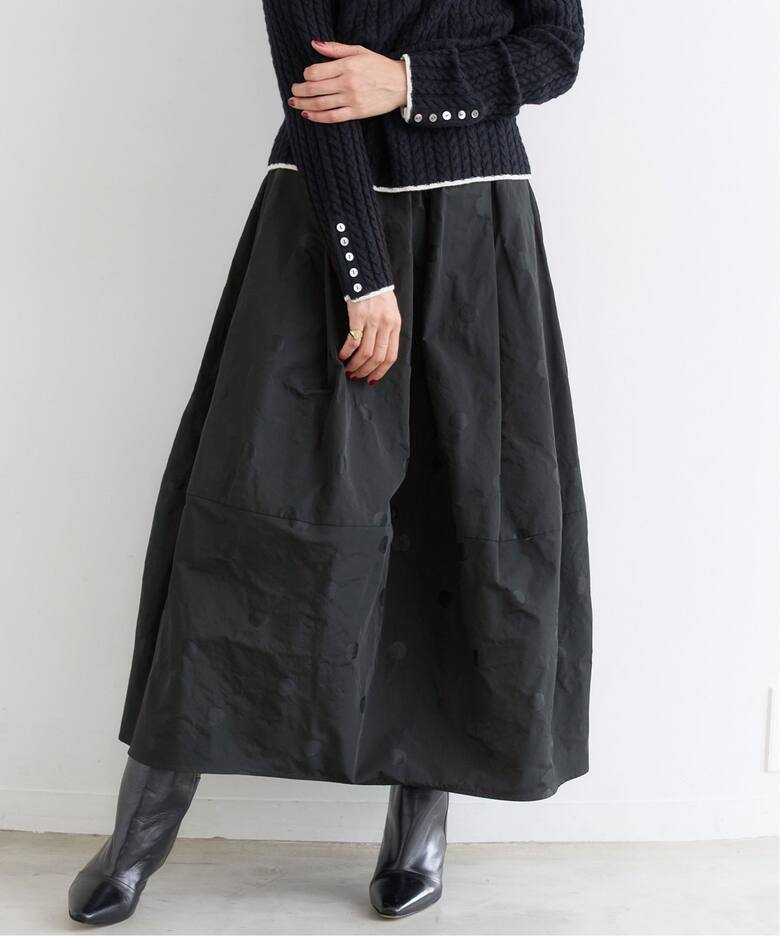 ドットタフタスカート（ロング・マキシ丈スカート）｜IENA（イエナ）の  