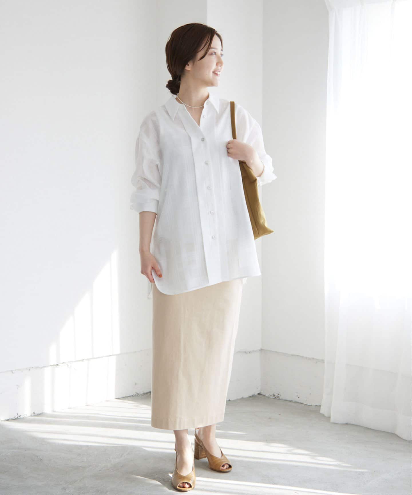 イエナ　スカート　ホワイト 中古・古着通販】IENA (イエナ) ダブルサテンスカート ホワイト