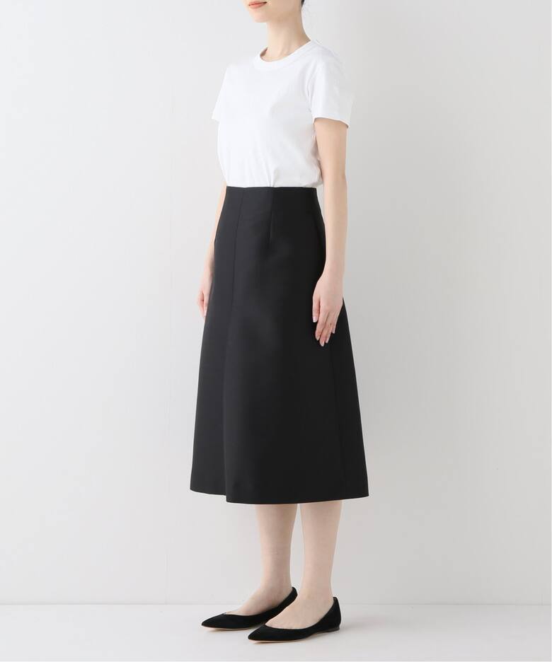 サテンタックデザインスカート（ひざ丈スカート）｜IENA（イエナ）の  
