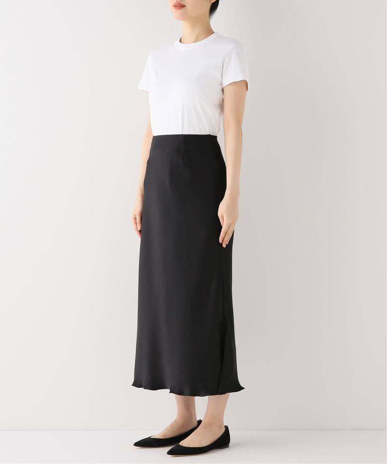 追加2》ダブルサテンスカート（ロング・マキシ丈スカート）｜IENA  