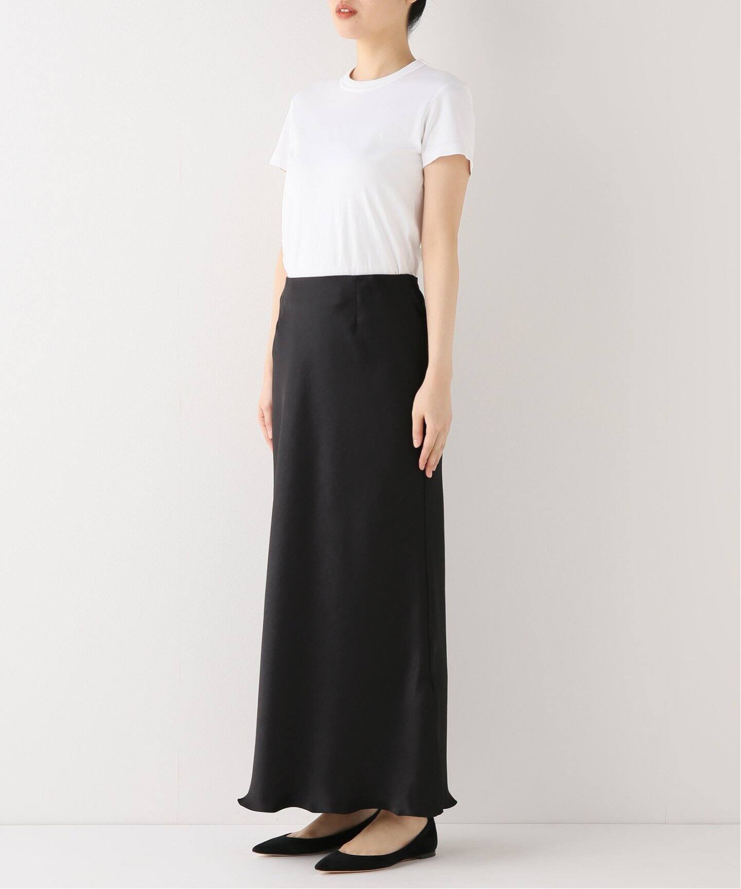 追加2》ダブルサテンスカート（ロング・マキシ丈スカート）｜IENA  