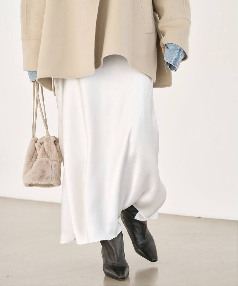 ダブルサテンスカート（ロング・マキシ丈スカート）｜IENA（イエナ）の  