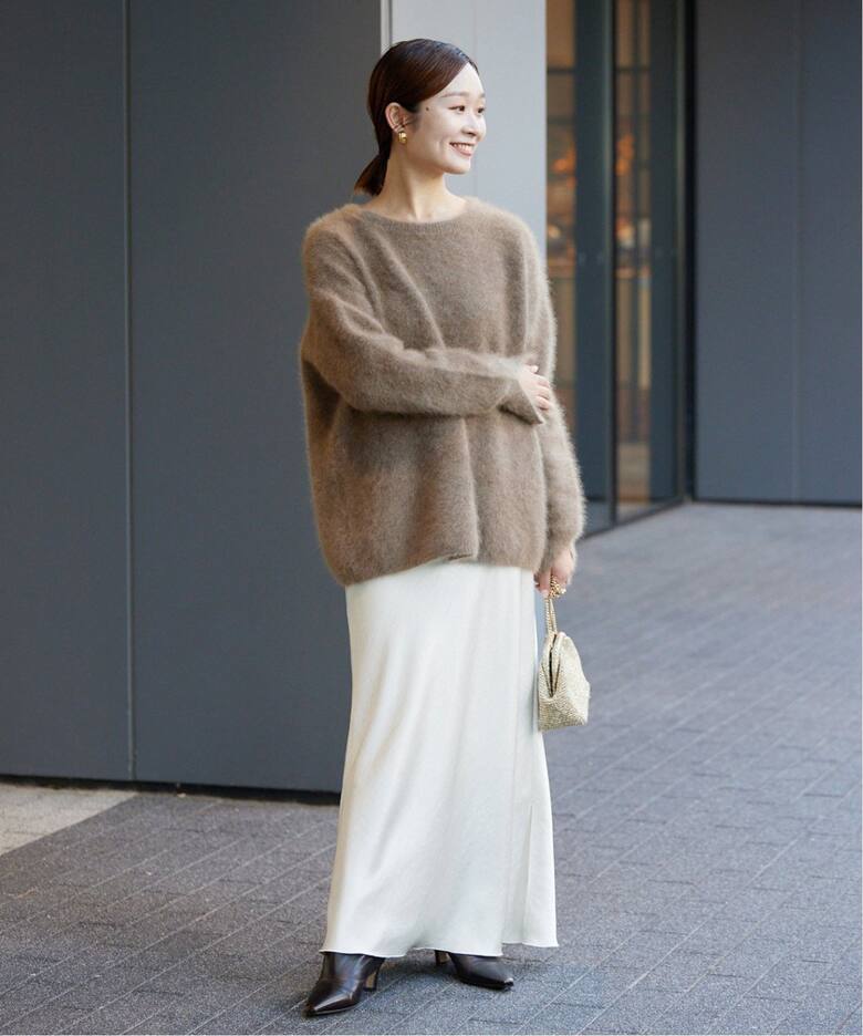 追加3》ダブルサテンスカート（ロング・マキシ丈スカート）｜IENA  