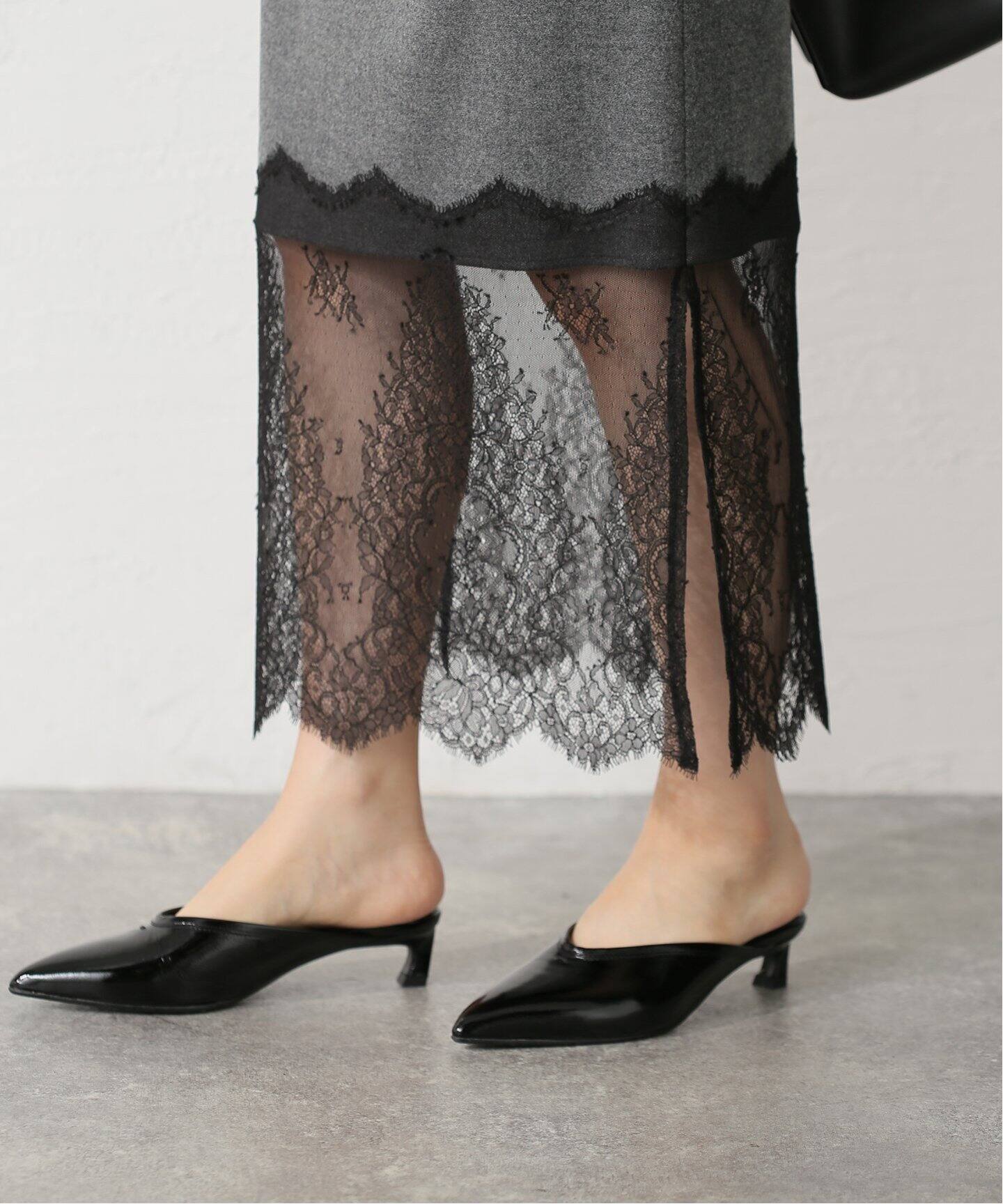 レースコンビタイトスカート（ロング・マキシ丈スカート）｜IENA  