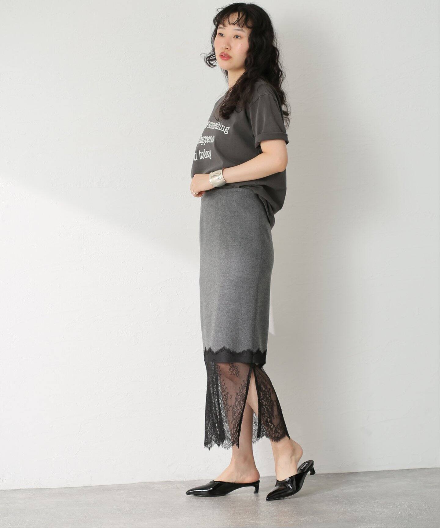 レースコンビタイトスカート（ロング・マキシ丈スカート）｜IENA  