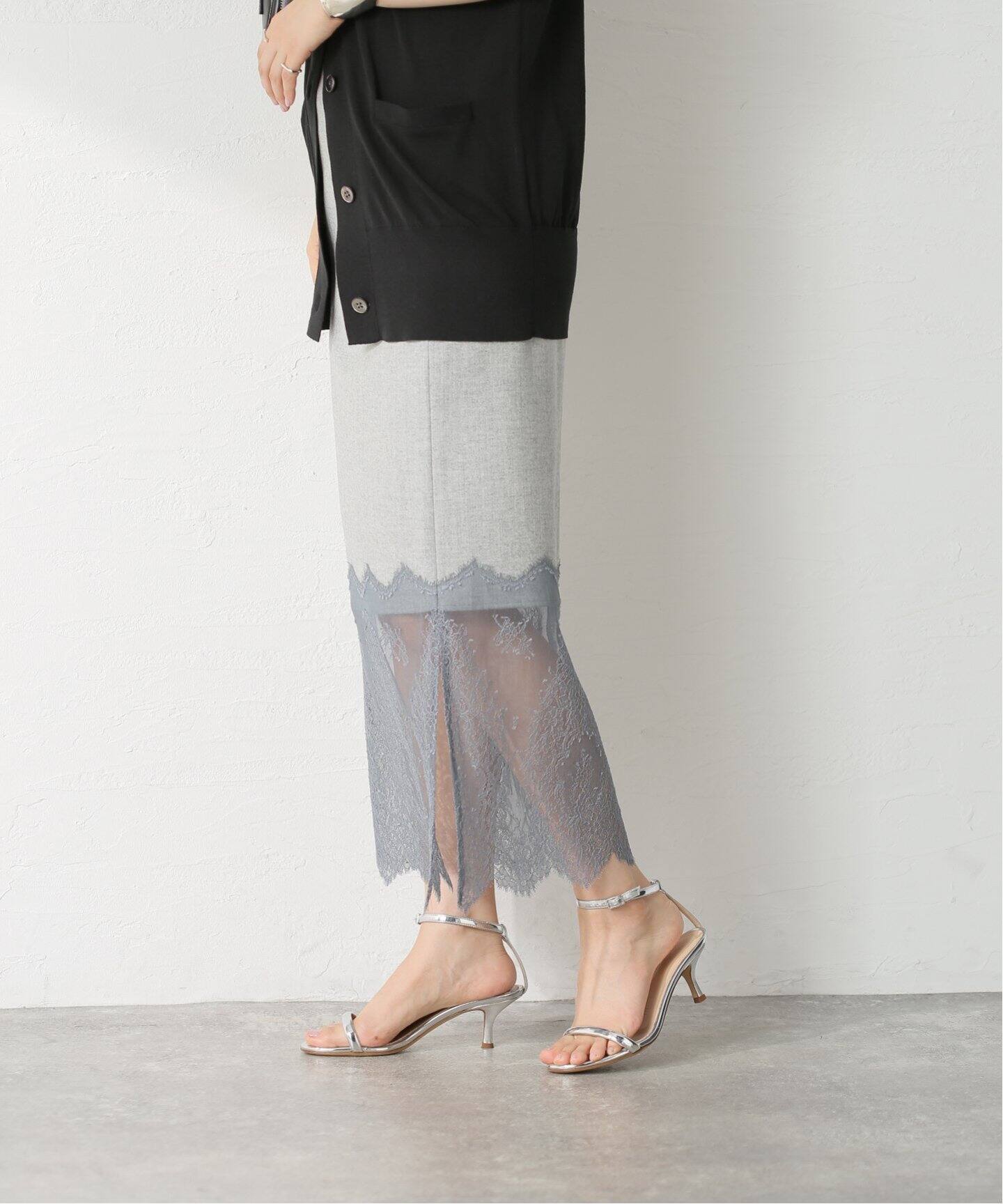 レースコンビタイトスカート（ロング・マキシ丈スカート）｜IENA  