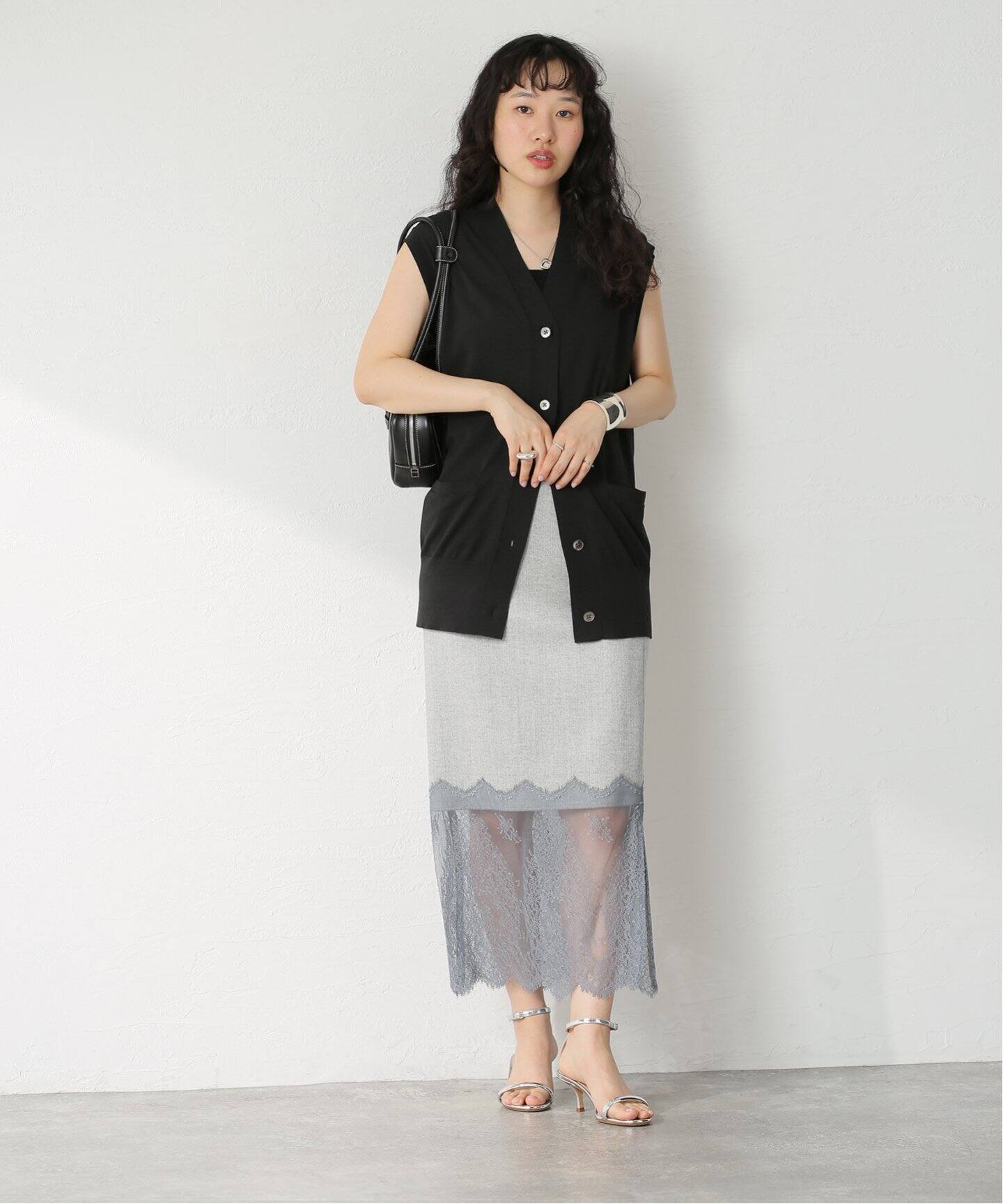 レースコンビタイトスカート（ロング・マキシ丈スカート）｜IENA  