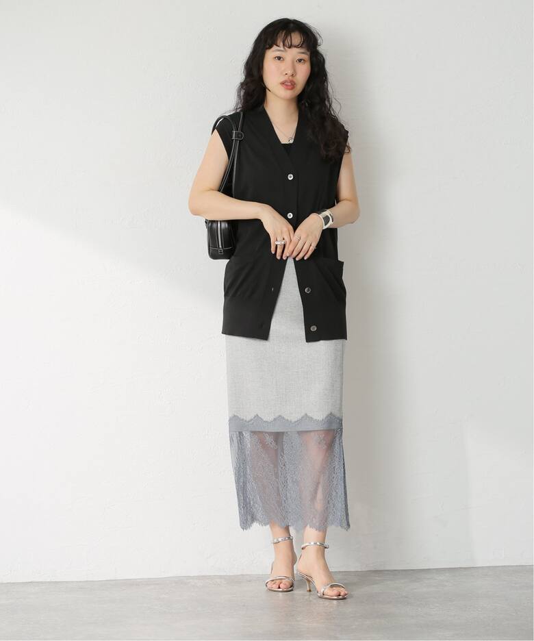 レースコンビタイトスカート（ロング・マキシ丈スカート）｜IENA  